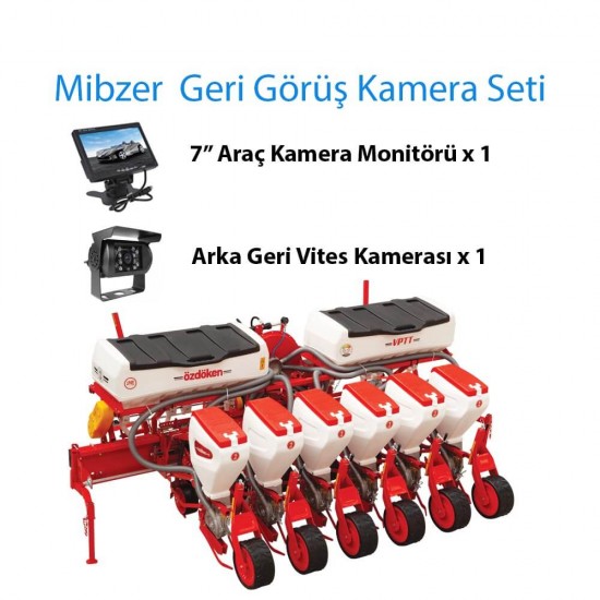Mibzer Havalı Tohum Ekme Makinası Geri Görüş Kamera Seti